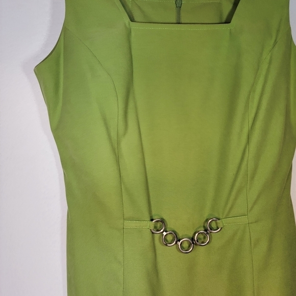 Farouche vintage dress with matching blazer. Bright green. Size 8. - Picture 10 of 14